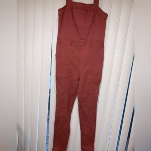 Red/ Pink Overall Jumpsuit